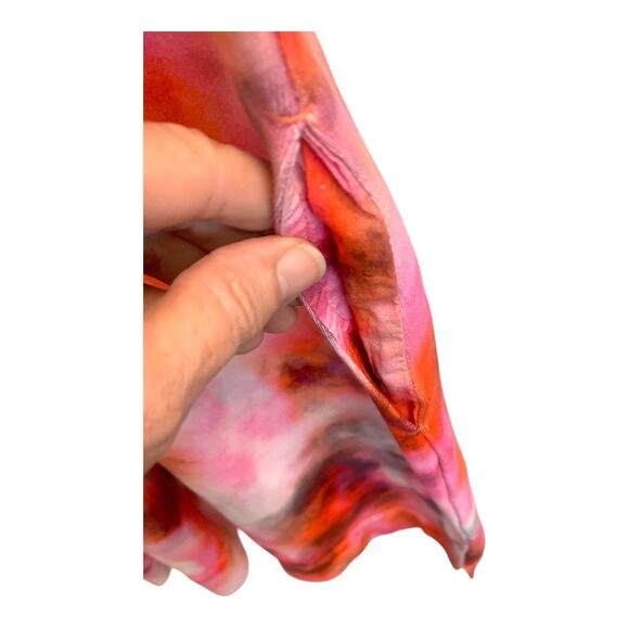 Chico's Amazing Puff Sleeve Colorful Shift Dress pockets sz Chicos 2= L NWOT - Picture 6 of 10